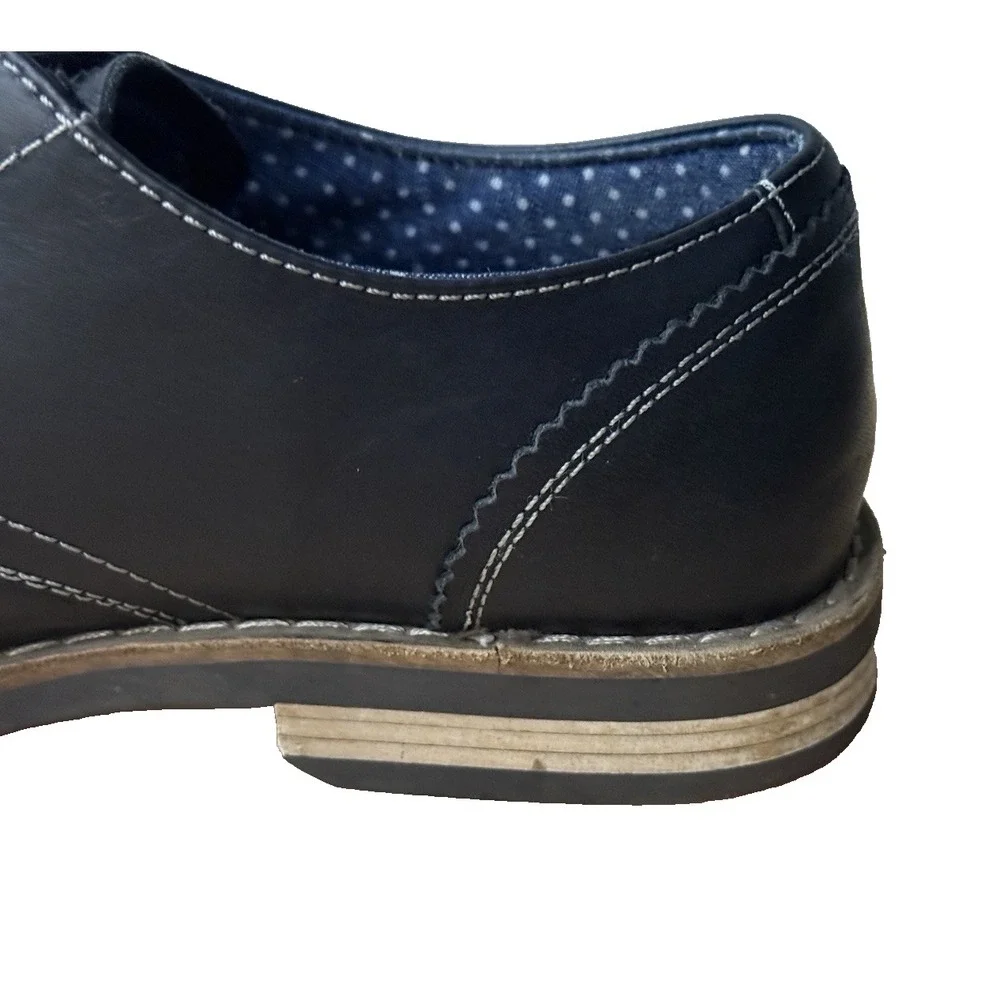 Penguin Dress Shoes Mens Size‎ 8.5 Casual Oxford Black Leather Lace Up Low